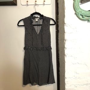 H&M black and white printed dress